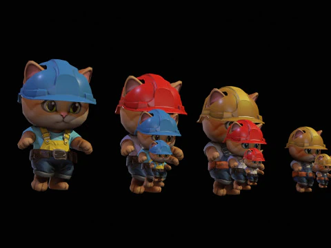 Gatos5Pack2 Modelo 3D