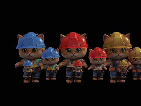 Gatos5Pack2 Modelo 3D