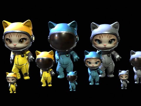 Cats6Pack2 3D मॉडल