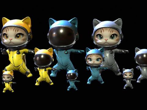 Cats6Pack2 3D मॉडल