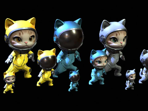 Cats6Pack2 3D मॉडल