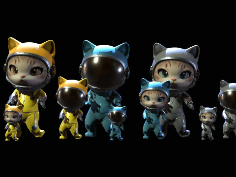 Cats6Pack2 3D मॉडल