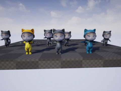 Cats6Pack2 3D मॉडल