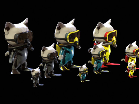 कैट7पैक2 3D मॉडल