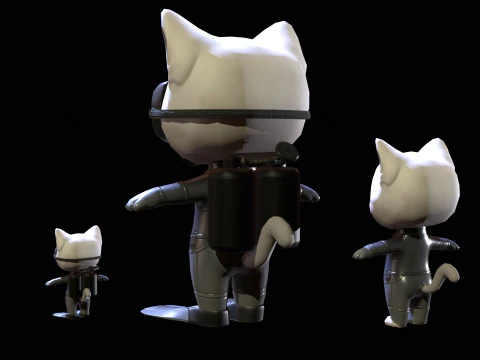 キャット7パック2 3Dモデル