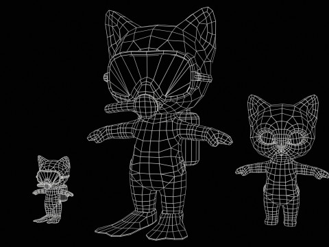 कैट7पैक2 3D मॉडल