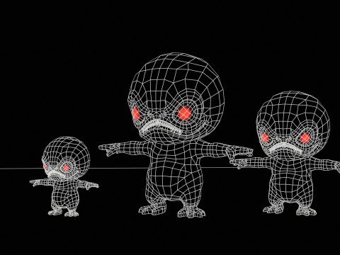 ChibiManiac6Pack1 3D Modell