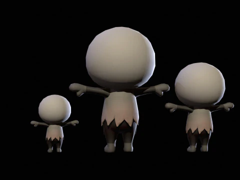 ChibiManiac8Pack1 Model 3D