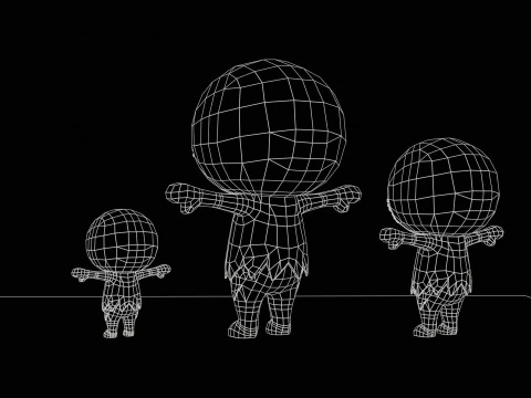 ChibiManiac8Pack1 Model 3D