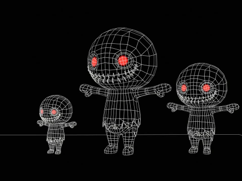 ChibiManiac8Pack1 Model 3D