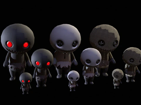ChibiManiac8Pack1 Model 3D