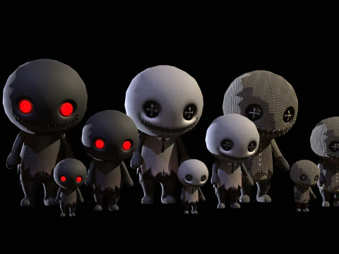 ChibiManiac8Pack1 Model 3D