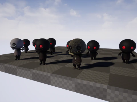 ChibiManiac8Pack1 Model 3D