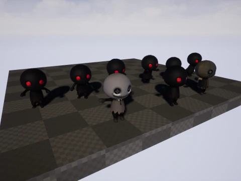 ChibiManiac8Pack1 Model 3D