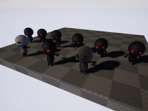 ChibiManiac8Pack1 Model 3D