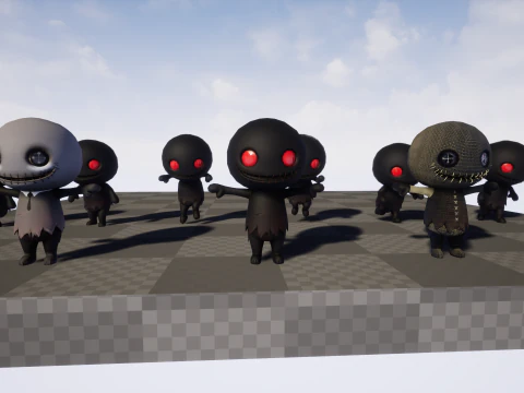 ChibiManiac8Pack1 Model 3D
