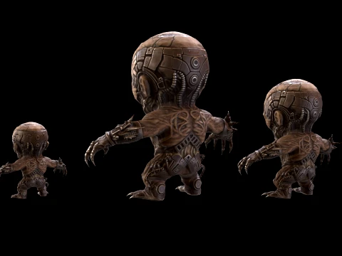 치비Necro2Pack2 3D 모델