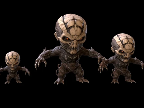 치비Necro2Pack2 3D 모델