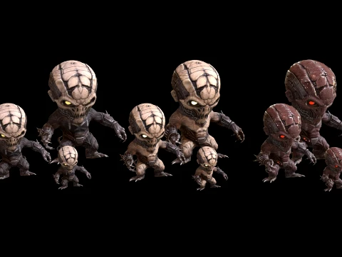 치비Necro2Pack2 3D 모델