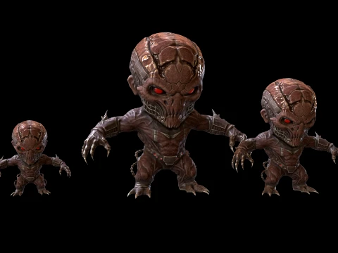 치비Necro2Pack2 3D 모델