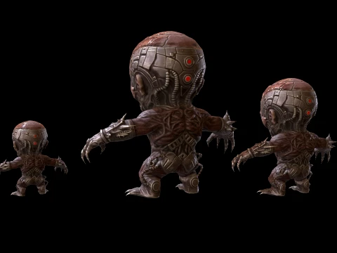 치비Necro2Pack2 3D 모델