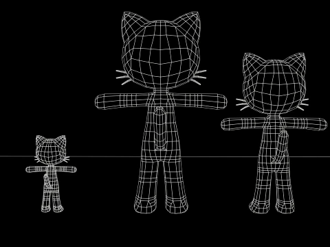 Sweet Cat Character 3D Model