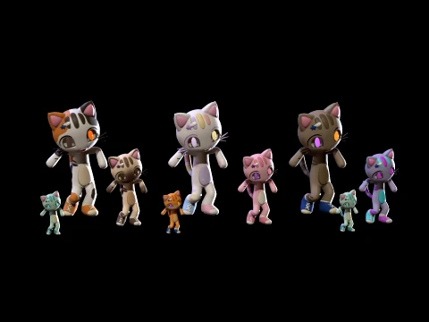 Sweet Cat Character 3D Model