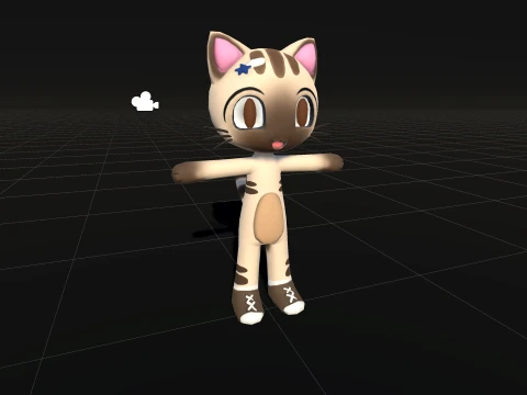 Sweet Cat Character 3D Model