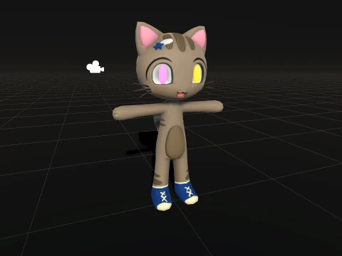 Sweet Cat Character 3D Model