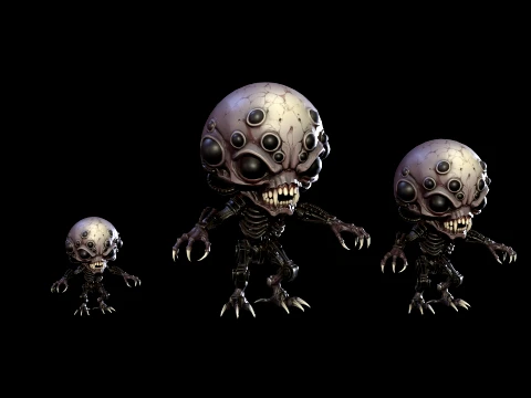 ChibiNecro4Pack2 3D Model