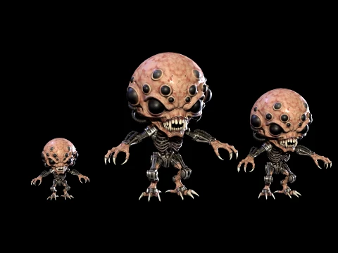 ChibiNecro4Pack2 3D Model