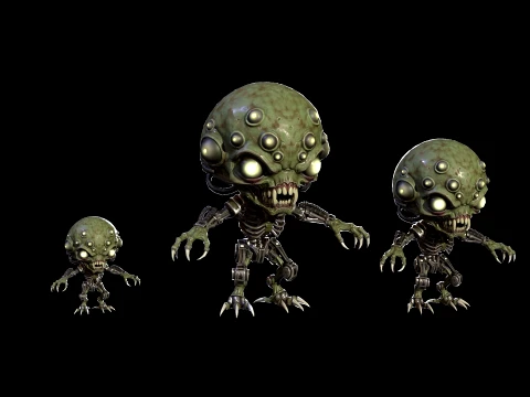 ChibiNecro4Pack2 3D Model