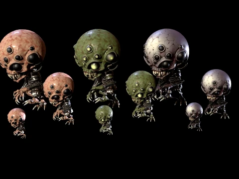 ChibiNecro4Pack2 3D Model