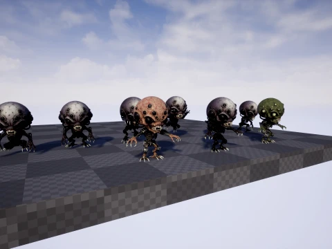 ChibiNecro4Pack2 3D Model