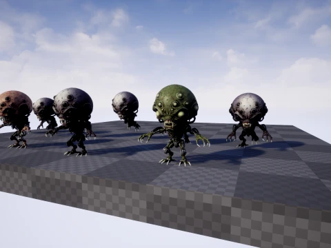 ChibiNecro4Pack2 3D Model