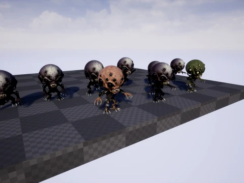ChibiNecro4Pack2 3D Model