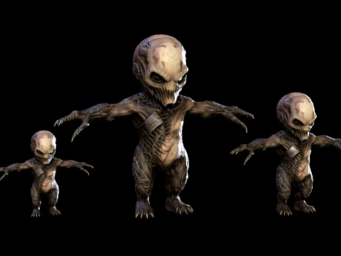 ChibiNecro5Pack2 3D Model