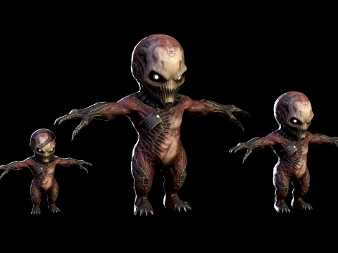 ChibiNecro5Pack2 3D Model
