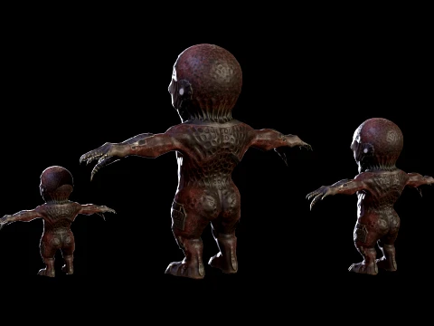 ChibiNecro5Pack2 3D Model