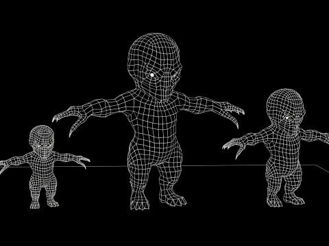 ChibiNecro5Pack2 3D Model