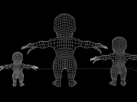 ChibiNecro5Pack2 3D Model