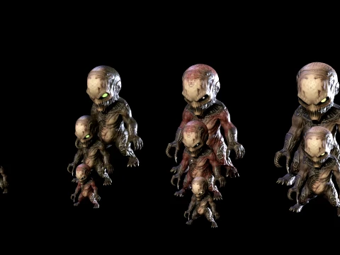 ChibiNecro5Pack2 3D Model