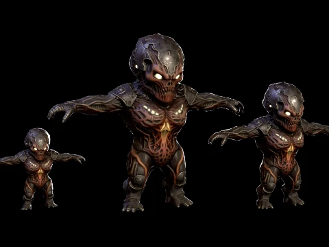 ChibiNecro6Pack2 3D Model