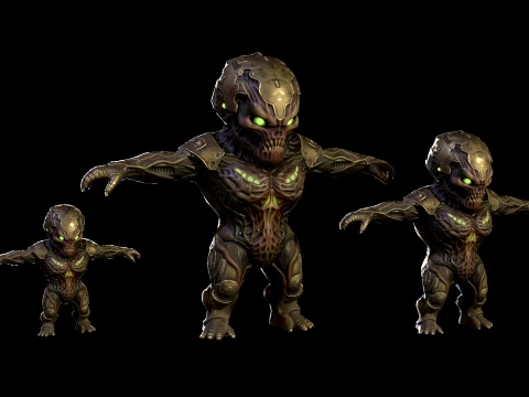 ChibiNecro6Pack2 3D Model