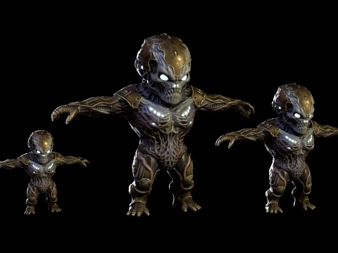ChibiNecro6Pack2 3D Model