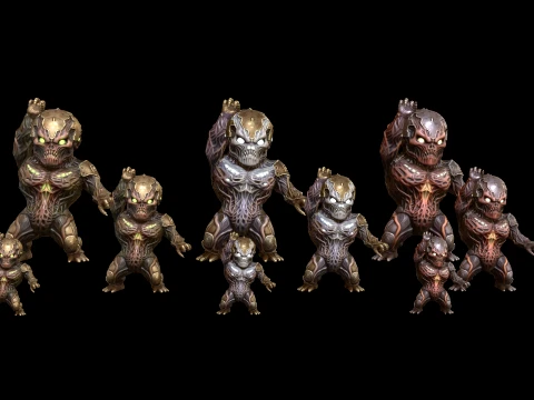 ChibiNecro6Pack2 3D Model