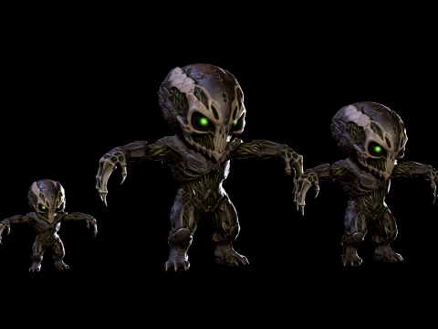 ChibiNecro7Pack2 3D Model