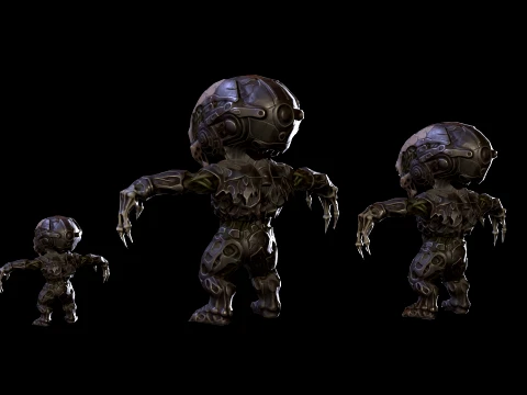 ChibiNecro7Pack2 3D Model