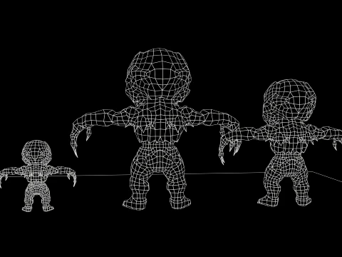 ChibiNecro7Pack2 3D Model