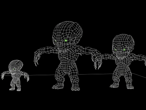ChibiNecro7Pack2 3D Model